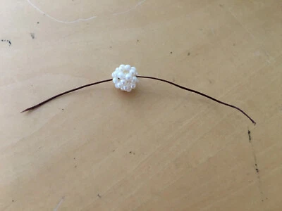 Neu - River Pearl Anhänger Colgante Aus Flussperlen - Durchmesser 1 cm - Neu - Bild 1 von 3