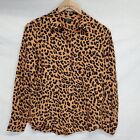 Rails Top Size XS Womens Brown Animal Print Leopard Long Sleeve Kathryn Jaguar