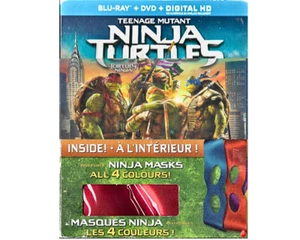 Tortugas Ninja Mutantes Adolescentes (2014) (Blu-ray+DVD) (+máscara) Nuevo - Imagen 1 de 5