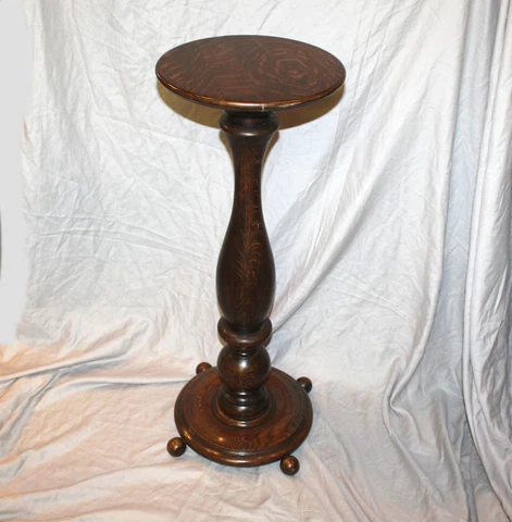 Antique Oak Pedestal Stand Cover