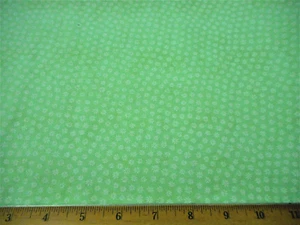 30s Reproduction Fabric 1 7/8 Yard SALE Sm White Floral on Lt Green Cotton Vtg - Picture 1 of 1