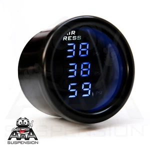 AAA Suspension Digital Triple LED PSI display pressure gauge for Air Bag + Tank - Picture 1 of 11