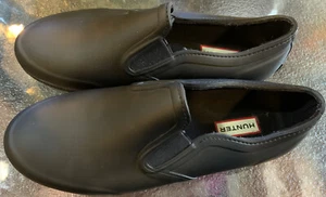 Hunter Women’s Classic Black Rubber Slip On Shoes Rain Muck US10 UK8 EU42 - Picture 1 of 10