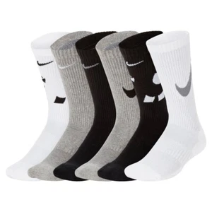 Nike Jugend Alltag gepolsterte Crew-Socken – 6er-Pack, Medium - Bild 1 von 6