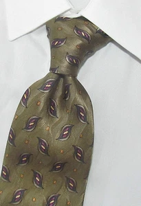 Preciosa Corbata de Seda Floral Oliva JZ Richards Nordstrom 4 X 60 - Imagen 1 de 4