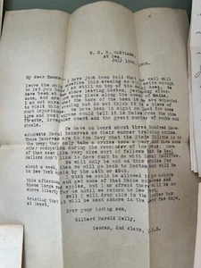 10 Spanish American Philippine War US Navy letters MT Gilead OH 1905 Cuba Italy - Picture 1 of 7