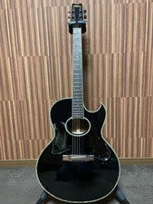 Used Washburn EA 40 SNB BLK Electric Acoustic Guitar Black With