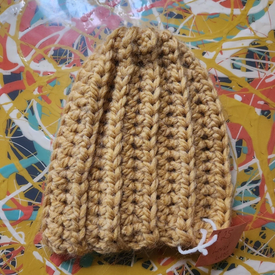 Sombrero de invierno de ganchillo tamaño para niños hecho a mano lavable a máquina Foto 1 de 1