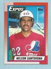 1990 Topps Baseball Nelson Santovenia #614 Montréal Expos ÉTUI FRAIS !