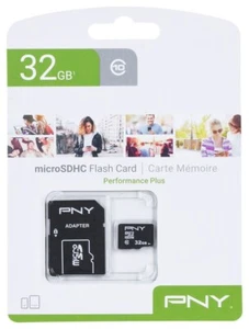 751492625676 PNY Performance Plus 32GB MicroSDHC Class 10 PNY Technologies - Zdjęcie 1 z 2