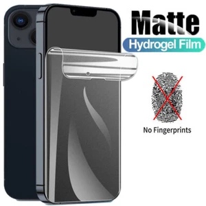 Matte Anti Shatter Hydrogel Film For iPhone 15 Pro Max 11 13 XR XS 12 SE 7 14Pro - Picture 1 of 24