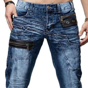Vaqueros de hombre K&M Kosmo Lupo HOLT denim corte recto todas las tallas Nuevo - Imagen 1 de 7