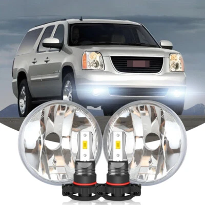 Fog Lights Clear Front Bumper Driving Lamps For GMC Yukon XL2500 2007-2013 - Image 1 of 4