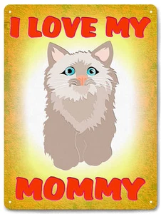 CAT house METAL SIGN cats lover funny CUTE vintage style room decor wall 634 - Picture 1 of 2