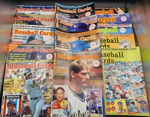16 Vintage Baseball Cards Collectors Magazines 1982-1989 - Imagen 1 de 9
