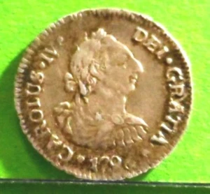 Very scarce, CARLOS IV, 1/2 Real, 1790, POTOSI -PR, Silver, SPANISH COLONIAL - Picture 1 of 2