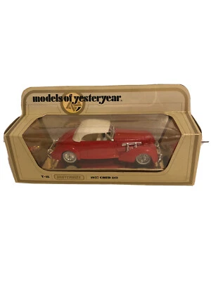 Vintage Matchbox Diecast Models of Yesteryear Y18 1937 Cord 812 New - Image 1 of 4