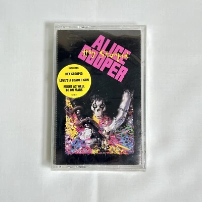 Original Vintage SEALED Alice Cooper Hey Stoopid Cassette Tape 1991 SONY - Image 1 of 4