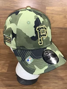 Men's New Era Camo Pittsburgh Pirates 2022 Armed Forces Day On-Field 9Twenty - Picture 1 of 10