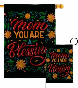 Mama, du segnest Sackleinen Garten Flagge Familie Muttertag Geschenk Hof Haus Banner - Bild 1 von 19