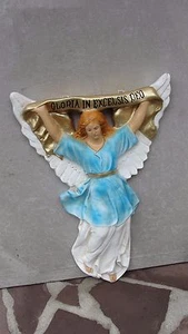 Gloria in Excelsis Figur Engel Krippenfigur Weihnachten Krippe Skulptur Relief - Picture 1 of 3