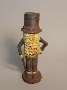 Mr Peanut Coin Bank Planters Peanut Original Vintage Cast Iron Coin Bank Promo - Picture 1 of 10