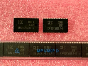 Vintage Samsun 512Kx9 CMOS FAST PAGE DRAM KM49C512BJ-6 SOJ-28 Made in 1996 (2pcs - Picture 1 of 1