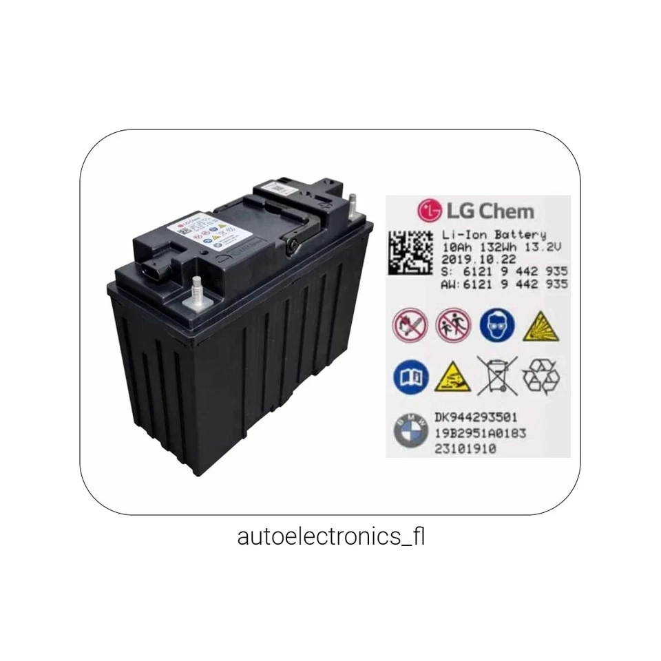 Bateria de lítio BMW X5 X6 X7 Li-Ion módulo OEM 61215B3F325 61215A8D7E0 testada - Imagem 1 de 1