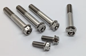Ducati 749R 749S drilled Titanium brake caliper bolt kit 04-06 Ti front rear - Picture 1 of 6