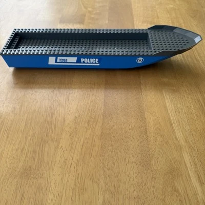 Lego CITY Police Boat (7287) Hull Only With Decal Stickers - Image 1 of 4