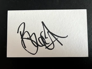 BRIAN DEANE - SHEFFIELD UTD - 1st EVER GOAL IN PREMIER LEAGUE- SIGNED WHITE CARD - Picture 1 of 1