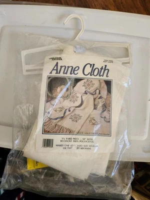 Kit afgano blanco Anne Cloth #11053 Leisure Arts nuevo de stock Foto 1 de 4