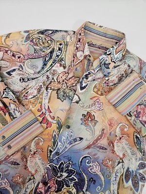 Robert Graham Men's Marina Del Rey Long Sleeve Button Up Shirt Large - Image 1 of 4