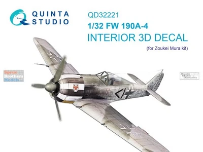 Calcomanía 3D interior Quinta Studio QTSQD32221 1:32 - FW190A-4 (kit ZKM) Foto 1 de 4