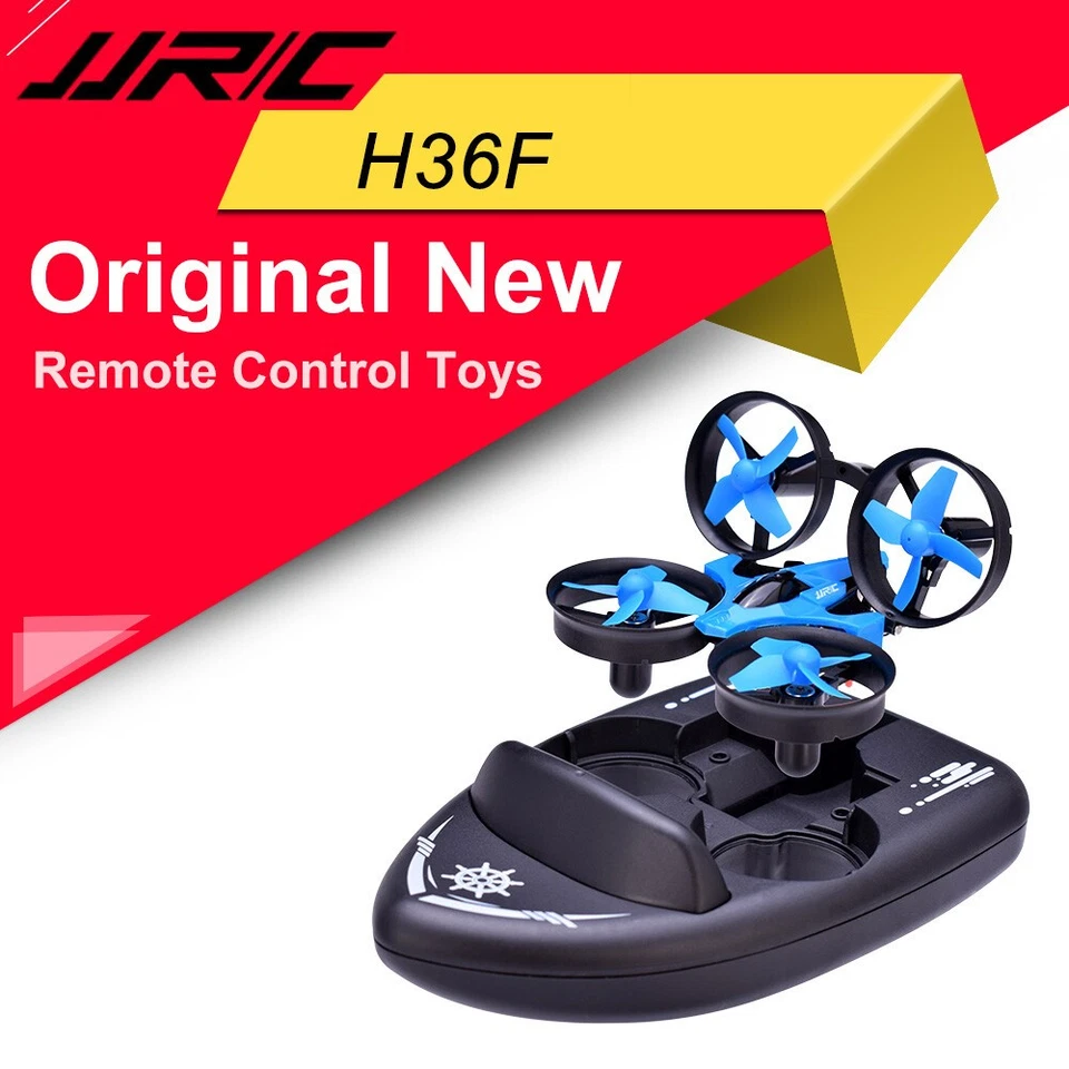 H36F 2.4G Vehicle Drone Boat JJRC 3in1Remote Control Toy With 3D Flips Headless - Image 1 of 4