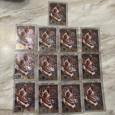 1995-96 Fleer Metal Jerry Stackhouse #179 Rookie Basketball Card RC 76ERS Sixers - Image 1 of 3