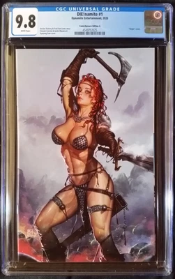 Die!Namite (2020) #1 Kyuyong Eom Virgen Rojo Sonja Variante CGC 9.8 Ltd 500 copias Foto 1 de 2