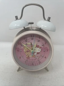 Vintage Hello Kitty Alarm Clock Pink Sweets Princess Sanrio 2009 Y2K - Picture 1 of 8