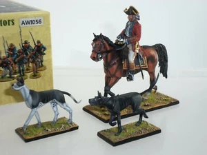 FIGURA MONTADA PRIMERA LEGIÓN AWI056 GENERAL DEL EJÉRCITO BRITÁNICO CORNWALLIS + SUS PERROS - Imagen 1 de 2