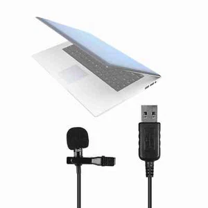 Condenser Microphone Mini Lavalier Microphone High Sensitivity Lapel Clip On SNQ - Picture 1 of 6