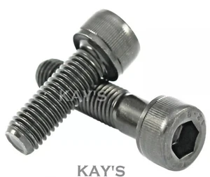 10, 1/4, 5/16, 3/8 UNF CAP SCREWS ALLEN KEY SOCKET BOLTS BLACK HIGH TENSILE 12.9 - Picture 1 of 6