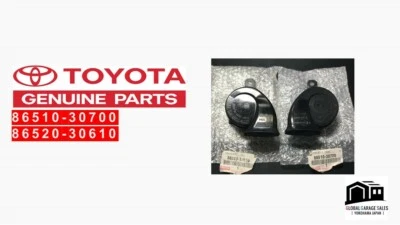 Juego de bocina alta baja TOYOTA Lexus LS600 600HL 86510-30700 86520-30610 FABRICANTE DE EQUIPOS ORIGINALES Foto 1 de 3