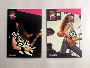 Paquete personalizado de 2 tarjetas TED NUGENT - Super Stars Music Cards ProSet 1991 - Imagen 1 de 4