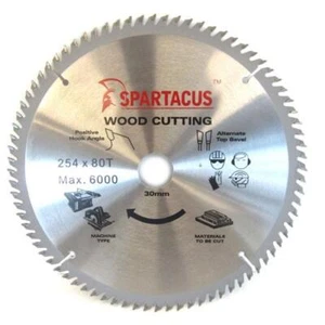 Wood Cutting Table Saw Blade 254 mm x 80 Teeth x 30mm Bosch GTS 10XC GCM10SD - Picture 1 of 1