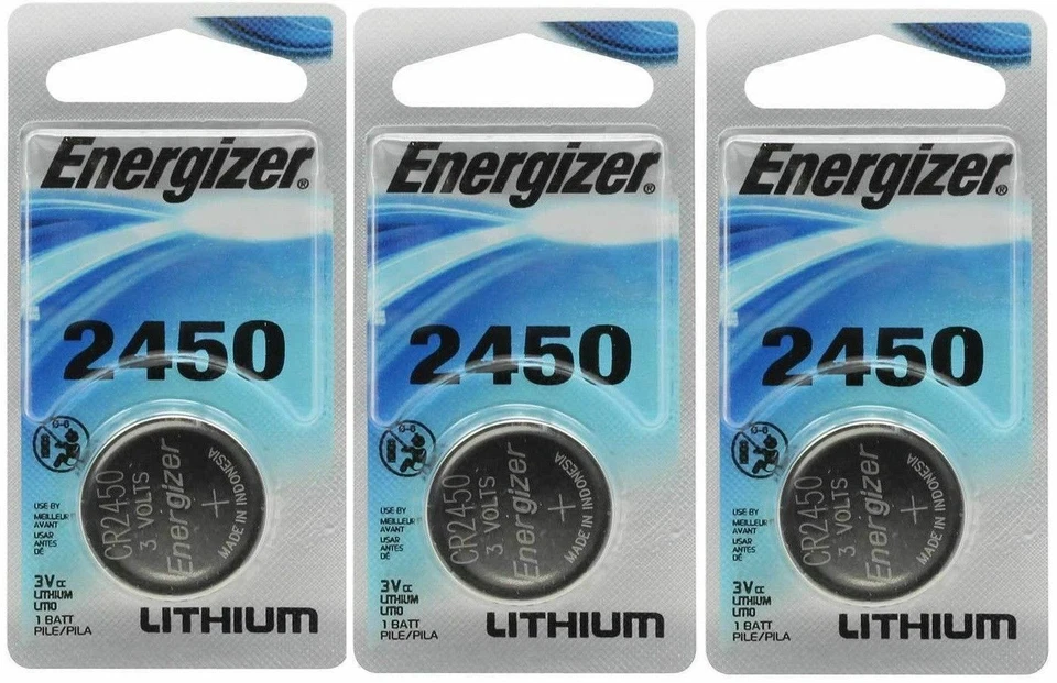3 x Batería Super Fresh Energizer CR2450 ECR 2450 3v LITIO Celda de Moneda Exp. 2030 Foto 1 de 1