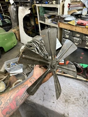 Ventilador de refrigeración Dodge Brothers años 20 6 aspas 1923 1924 1925 1926 1927 1928 polea Foto 1 de 4