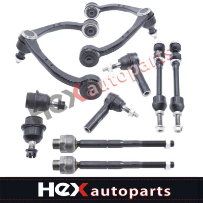 10PCS Front Control Arms Tie Rods for Dodge Dakota 2005 2006 2007 2008 2009 2010 - Image 1 of 4