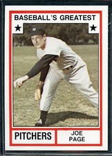 1982 TCMA Baseball's Greatest Pitchers - #4 - Joe Page - New York Yankees