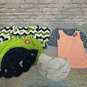 Paket Mädchen Sommer Kleidung Größe 12 Monate Kleid Outfit Überwurf Hut 6 Teile - Bild 1 von 14