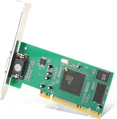 Graphics Card, 8MB 32Bit VGA Video Card, PCI Low Profile Graphics Card for ATI R - Image 1 of 4